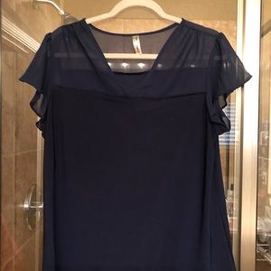 Navy blouse